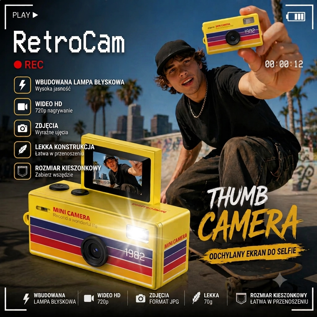 RetroCam Flip - Wspomnienia w klimacie Retro