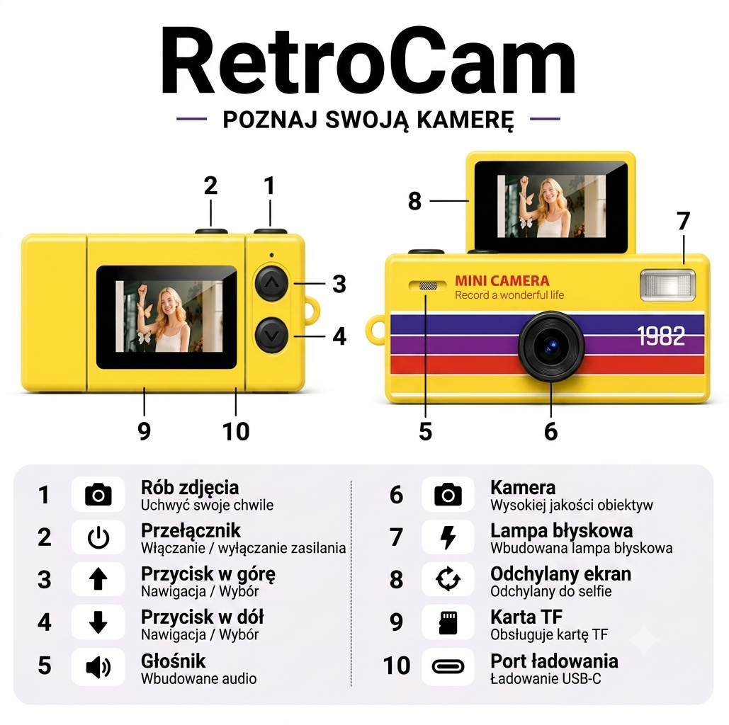 RetroCam Flip - Wspomnienia w klimacie Retro